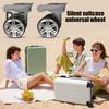 1 Paar Universal-Ersatzräder, geräuscharm, zweireihig, groß, Trolley-Gepäckrad, Reparatur, Reisekoffer, Teile, Zubehör, Rad
