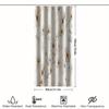 1Pc High Quality Floral Watercolor Shower Curtain - Beige And Honey Wheat Yellow Forest Theme, Machine Washable With Hooks