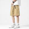 Men's Army Green Cotton Casual Work Shorts - Summer Loose Fit
