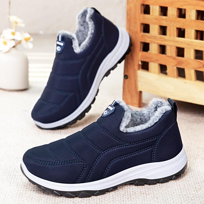 Cotton Shoes Men's New Warm and Cold-proof Men's Shoes Large Size Couple Cotton Boots Piled Thickened Short Boots Thick-soled Snow Boots