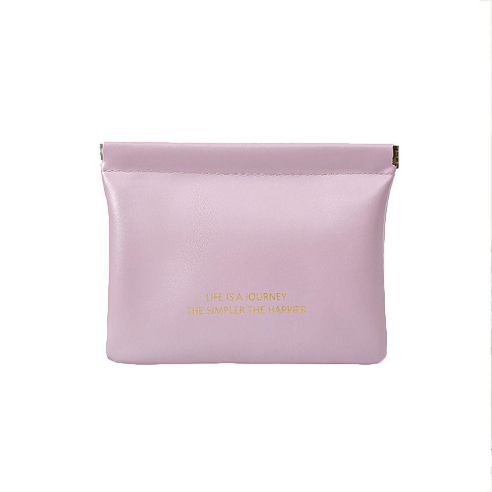 Coin Money Bags PU Coin Purse Leaf Spring Bag Lipstick Cosmetic Bag Women Change Storage Bag