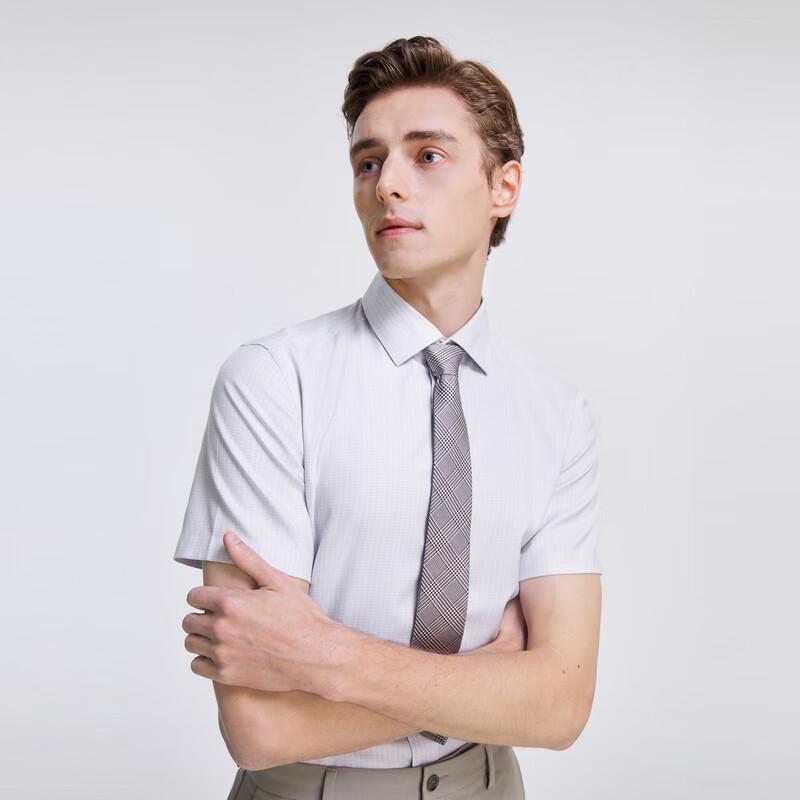 YOUNGOR Men s Short Sleeve Business Casual Shirt 40