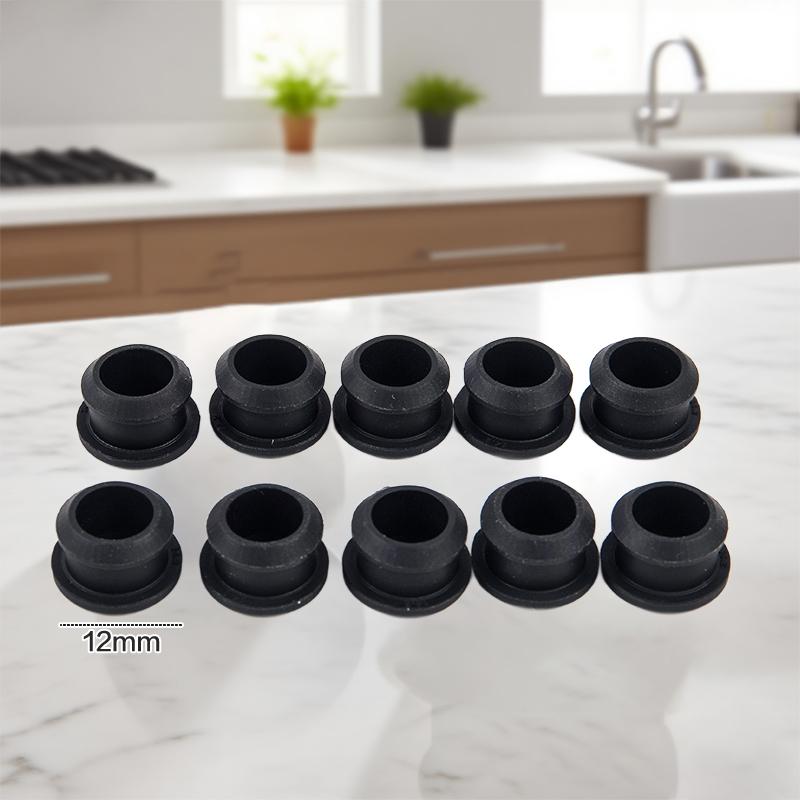 10pcs Silicone Rubber Snap-on Hole Plug 2.5-14mm Blanking End Caps Seal Stopper