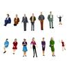 10pcs ABS Crafted Miniature Landscape Figurines Colored Hand-Painted Figurines  Model Landscape