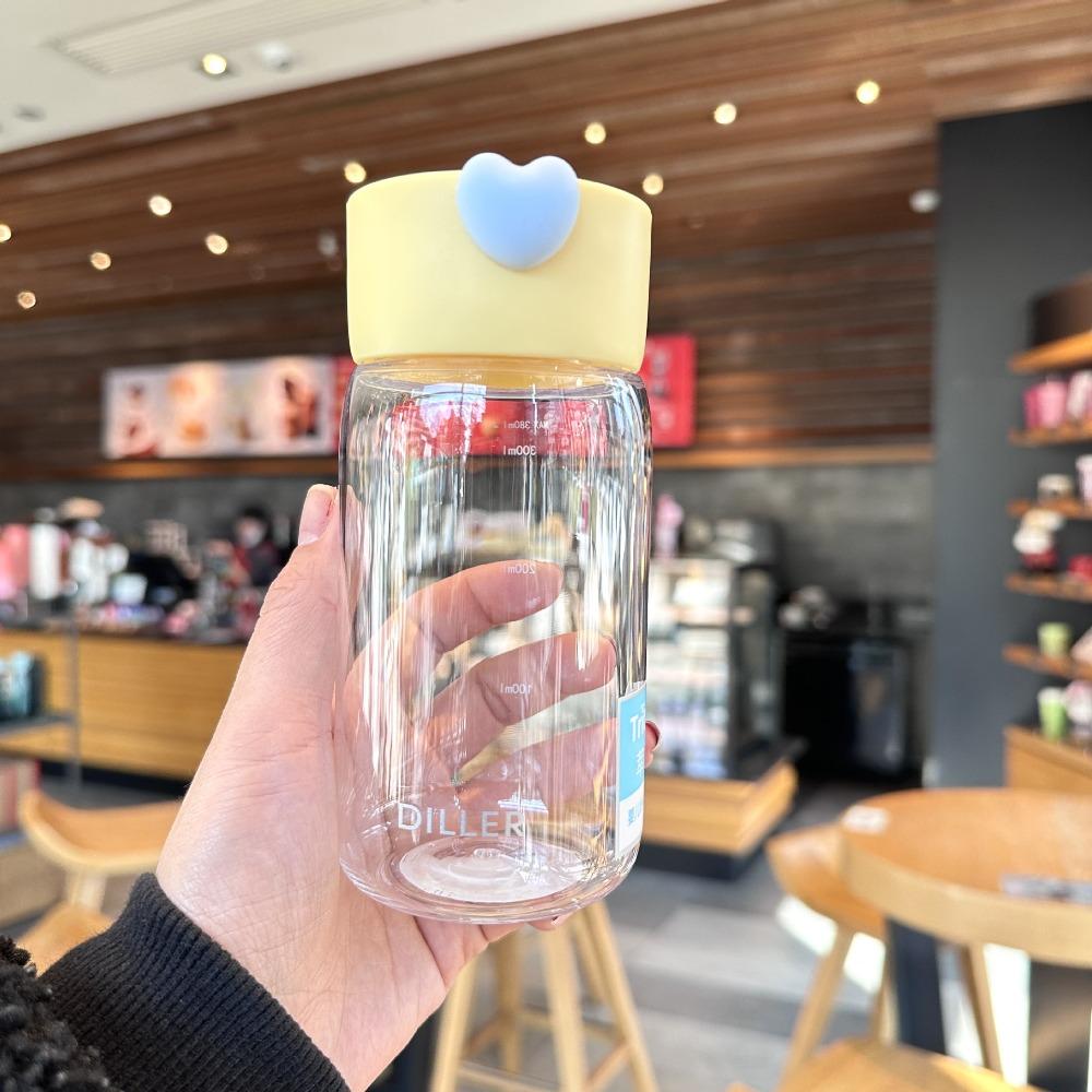 

Drinkware Straight Drink Water Cup Plastic Fitness Drinking Bottle Outdoor Sport жёлтый