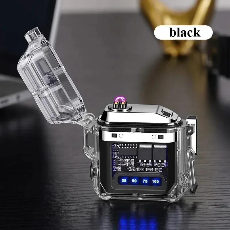 New Fashionable Household Transparent Double Arc Waterproof Convenient USB Electronic Fast Charging Illumination Plasma