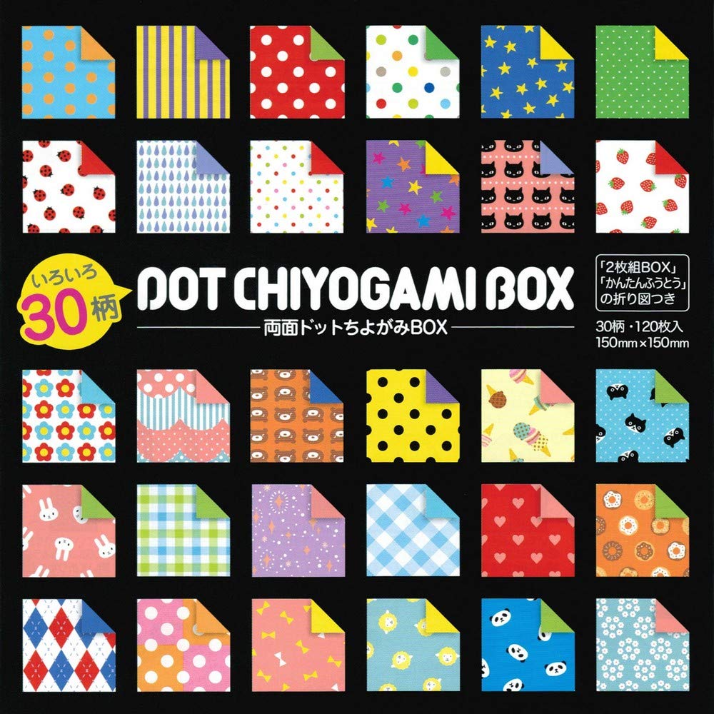 

Showa Grimm Origami Dot Chiyogami BOX 120 листов Двусторонняя 23-2187