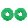 2PCS Nylon Grass Trimmer Line Green Trimmer Replacement Spool Durable Nylon Trimmer Line