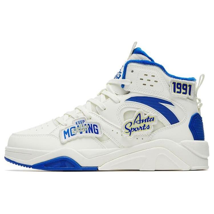 (WMNS) ANTA Flame 3 High White Blue Women s 122248088-10 EU 36.5