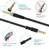 Premium Braiding Cable For CloudAlpha Double Gold Plate Plugs Inline Mic Mute Switching Enhances Audios Transmission