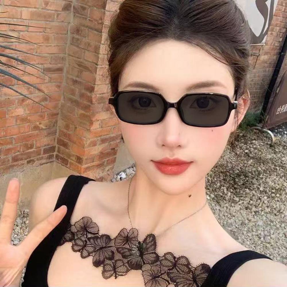 Korean Square Frame Myopia Sunglasses for Women New Trendy High-end Sun Glasses for Myopia Outdoor UV Protection Near Sight Sunglasses