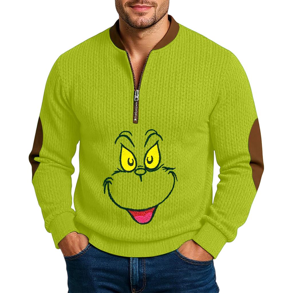 Men'S Outdoor Zipper Long Sleeved Sportswear Casual Sweatshirt