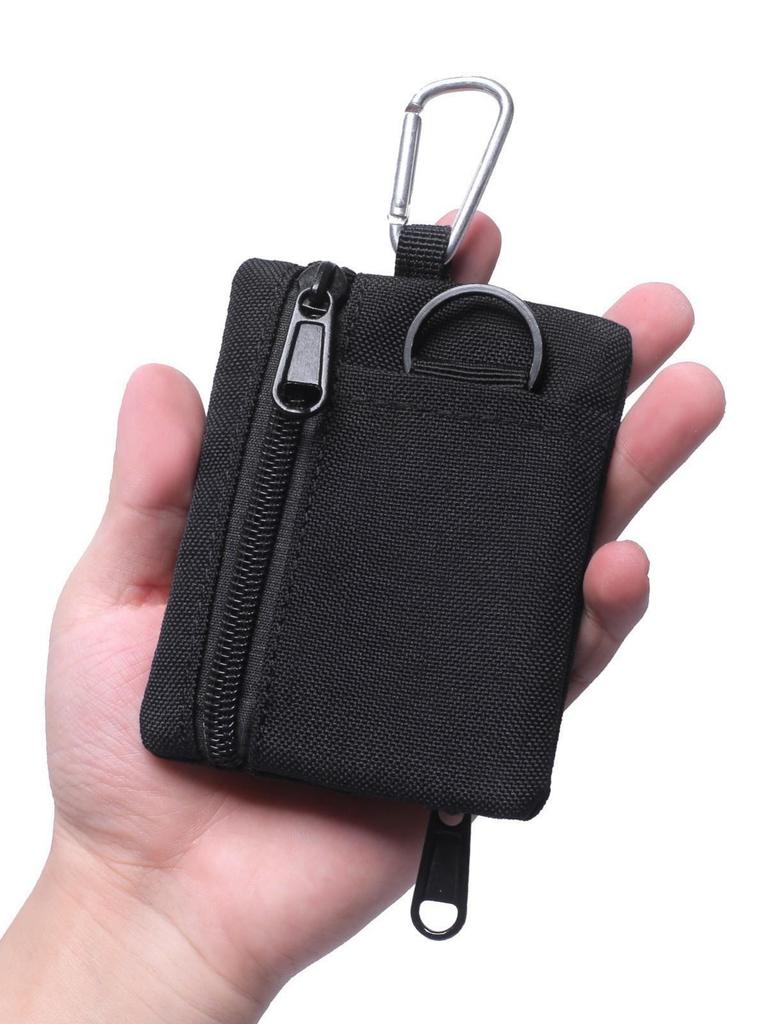 Men's Tactical Mini Waist Bag: Multi-functional Outdoor Coin Purse, Card Holder, Keyring, and Pendant