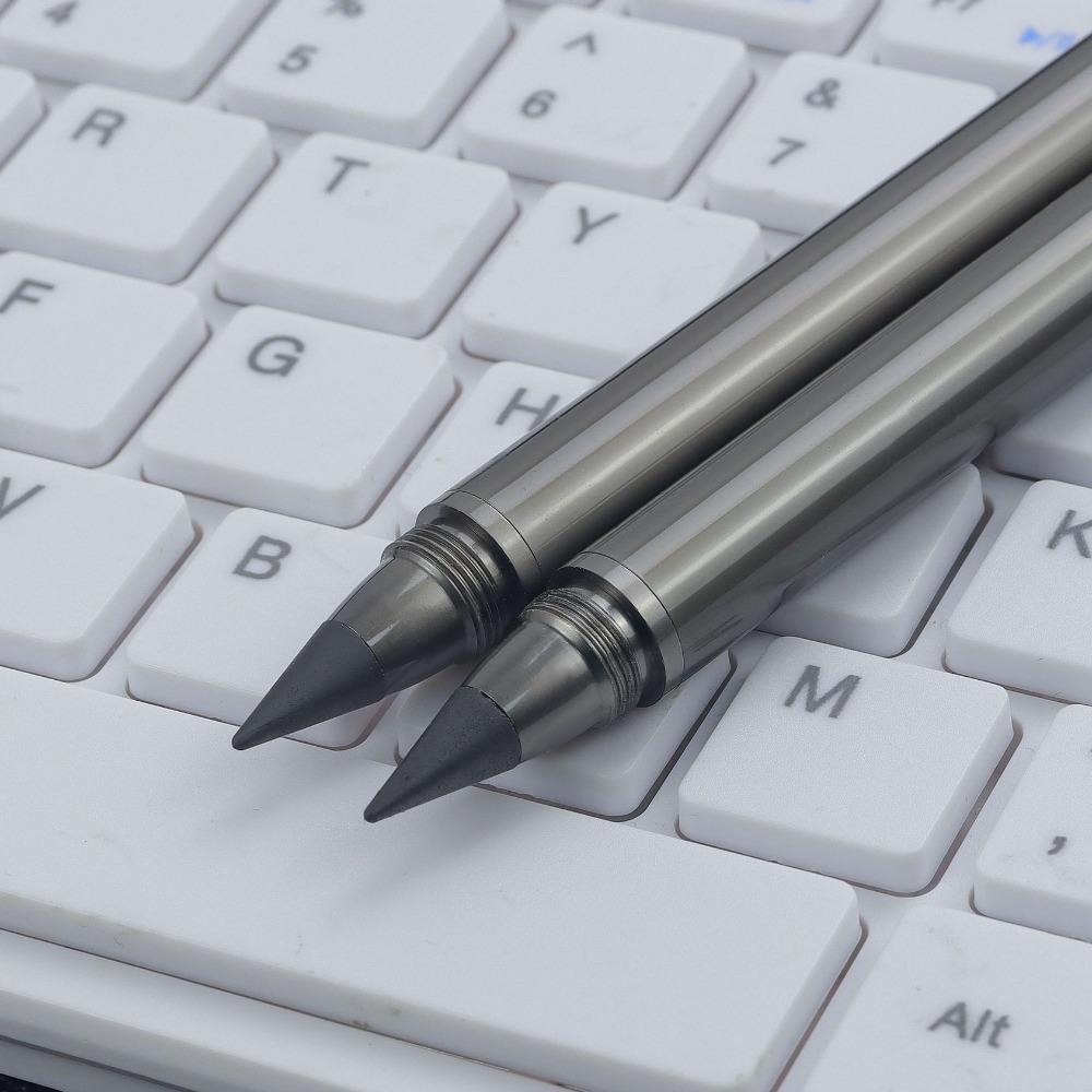 Black Ink Metal Ballpoint Pen Dual-Function Black Ink Pen Portable Gel Pens School Supplies