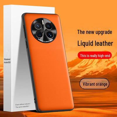 Liquid Leather Protective Case for Huawei Mate50, Anti-fall and Anti-fouling, Durable Design In One Piece.