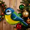 Ozdoba ptáčků z taveného skla Akrylový kolibřík Sova Sojka modrá Ledňáček Sýkorka Vánoční ozdoba na výzdobu vánočního stromku