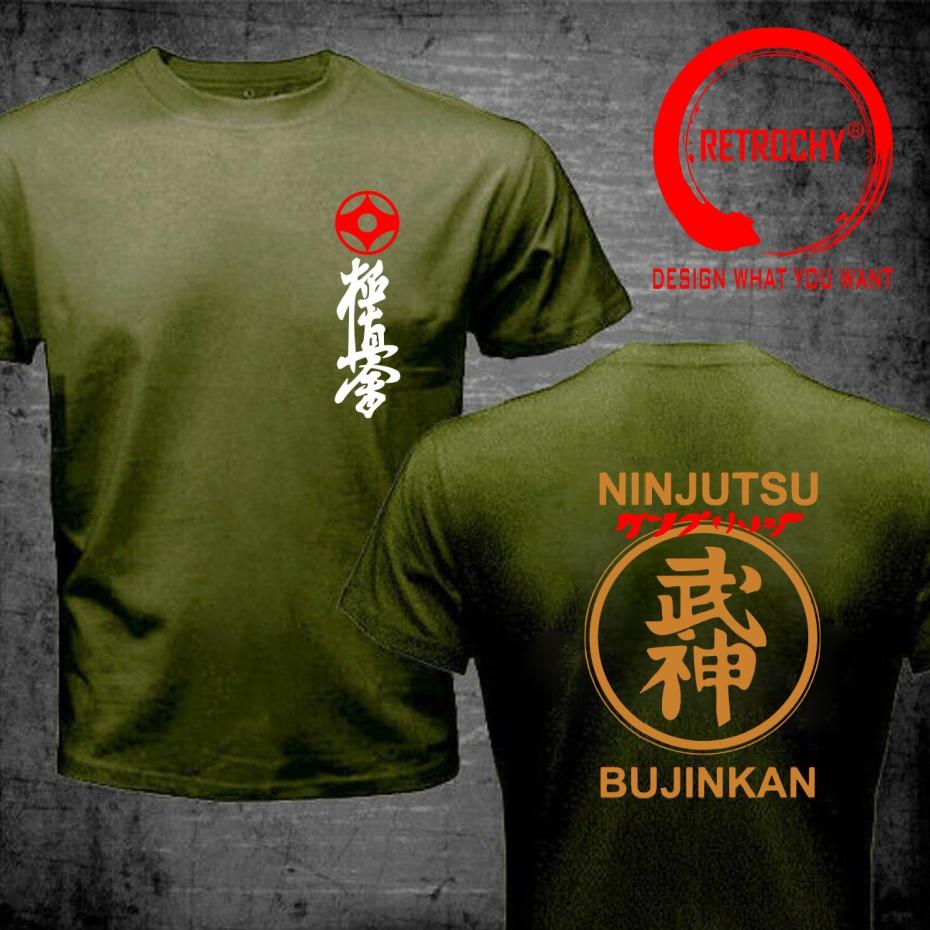 Funny Design Bujinkan Ninjutsu Kyokushin Shirt Unisex Fashion Trendy Casual Clothing Stylish Tops Tee Shirt Leisure Tshirt Unisexs