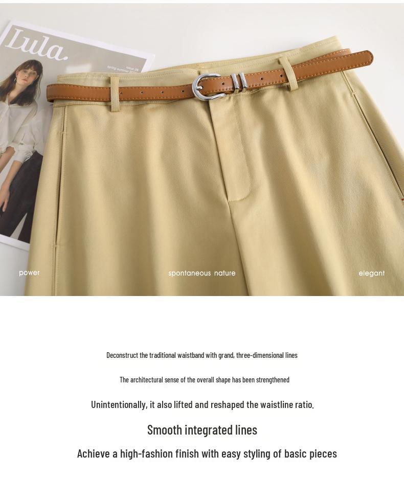 Authentic Modal Wide-Leg Pants for Women, Spring/Autumn 2026 - Tall & Slim Fit, Loose Casual Style