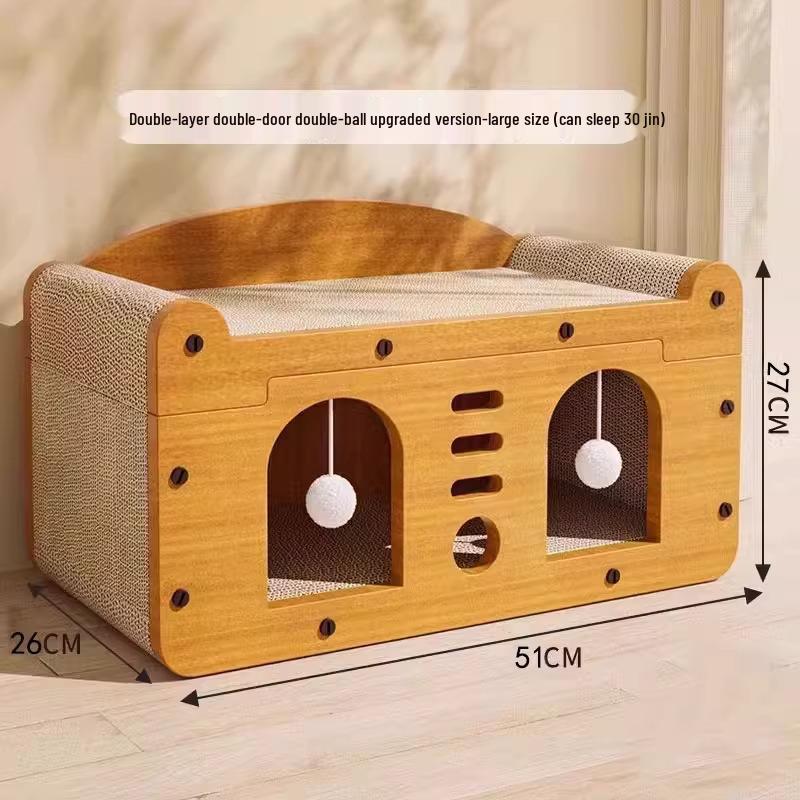 Langlebige Kratzmatte und Bett für Katzen - Ganzjahres-Kratzschutz für Sofa und Spielzeug