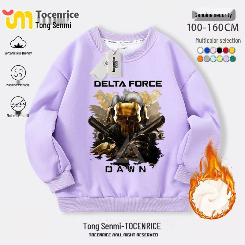 Delta Action Boys' Floral Eclipse Rose Sweatshirt & Sweatpants Set - Autumn/Winter Collection