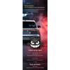 Solar Demon Eye LED Car Rear Window Light RGB Dynamic Expression Ambient Lamp Halloween Decoration Wireless Car Warning Light Neon Lights 4