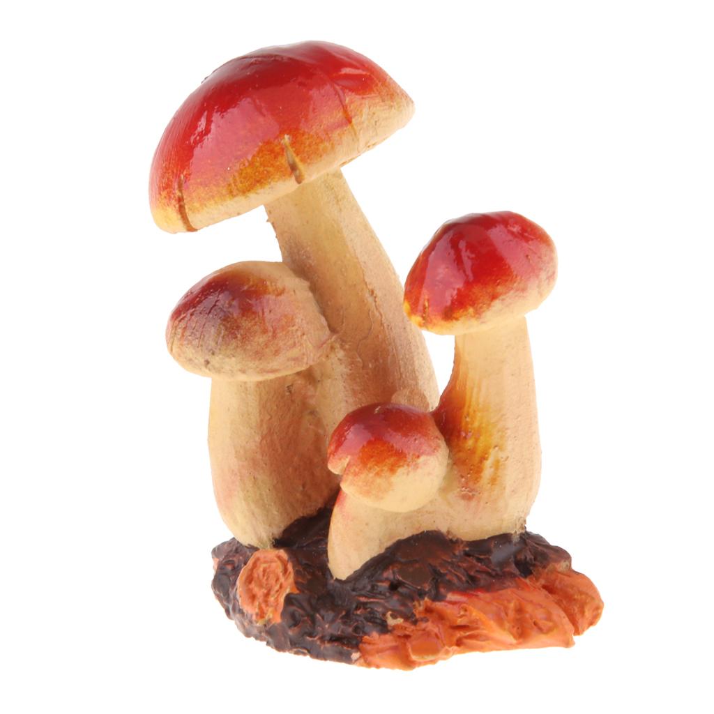 Mushroom Figurine Garden Terrarium Decor