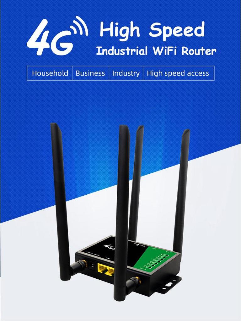 4G LTE WiFi Router with Detachable Antenna for Russia, UK, and Europe