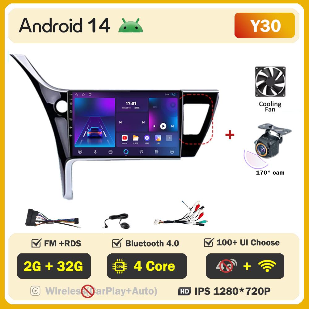 For Toyota Corolla 11 Auris E180 2017 2018 2019 Carplay Auto Screen Wireless Android Auto Car Intelligent Systems AutoMotive DSP