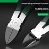 Premium Stainless Steel Reinforced Diagonal Cutting Pliers High Hardness Design Effortlessly Spring Action Cutting Tool