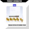 Outer/Universal Spark Plug Thread Repair Tools with M10x1.0 Inner Thread Inserts and M12x1.0 Tap/Durable/Metal / 1 Set Gold Tone