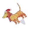 Christmas Dog Yard Decor Light Up with String Light Cute Acrylic Outdoor Animal Decorations for