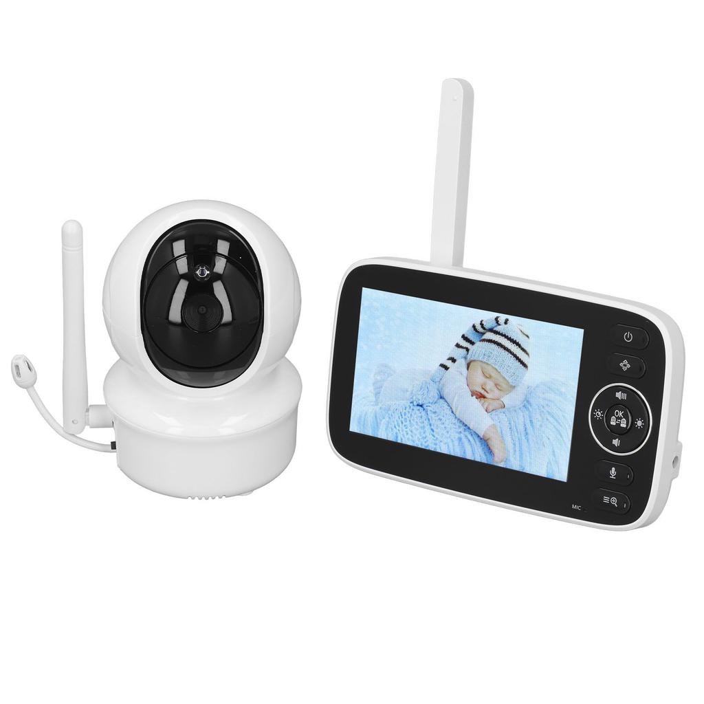 4.3in Baby Monitor Clear Image Wifi Connection Night Vision Function Real Time Audio Automatic Baby