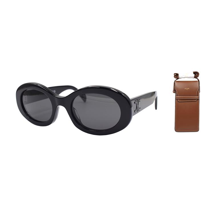 Celine Triomphe 01 UV Protection Black Frame Irregular Sunglasses Women sunglasses CL40194U-05A