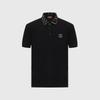 Men's Spring/Summer Short-Sleeved Polo Shirt with Collar Letter Detail