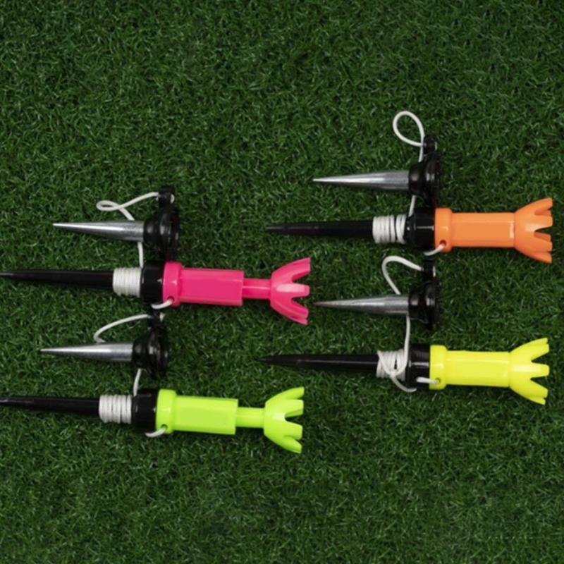 Golf Nails with Magnetic Lock Technology Rotatable Head Lanyard AntiLoss Lanyard Accessory Plastic Texture for Golf