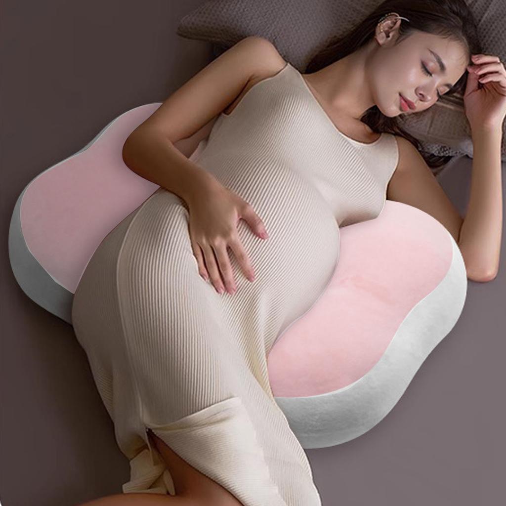 W Shaped Pillow for Women Cotton   Travel Belly Support Maternity   Pillow for Side Sleepers