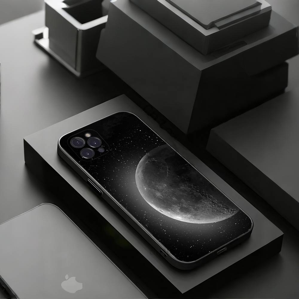 Moon Galaxy Universe Phone Case for iPhone 11Pro 13 12 11 Pro Max 16e 17 Air 16 15 14 Plus 11ProMax