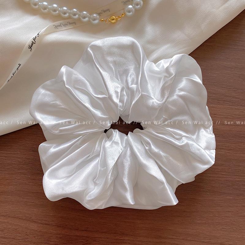 Satin large intestine hair band female lazy style high temperament headband new hair tie rubber band hair accessories