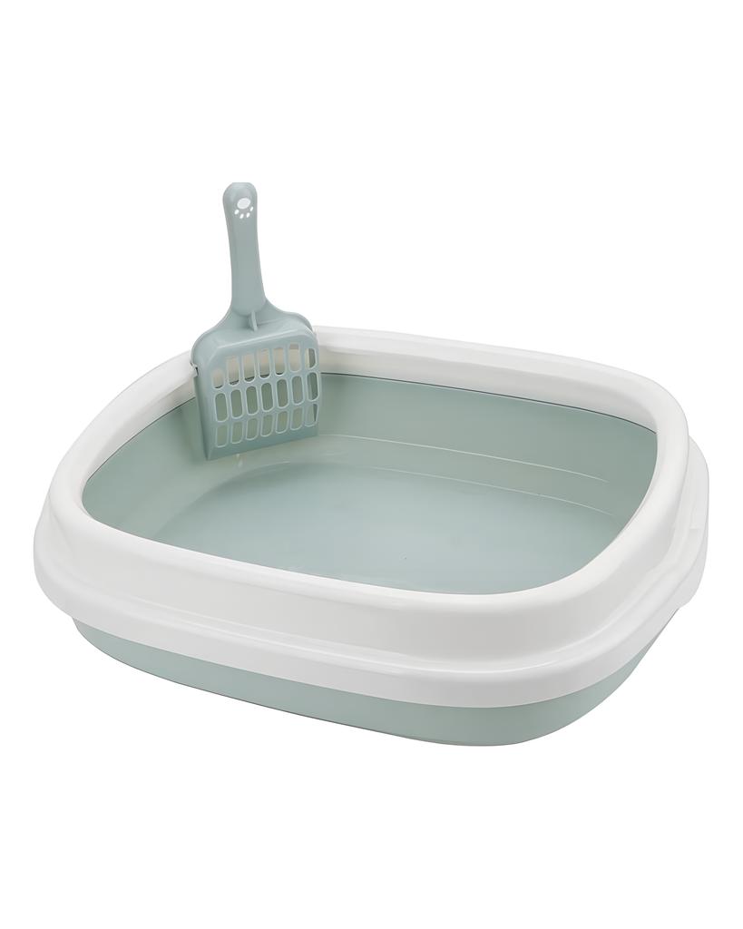 Cat Litter Box Excrement Training Sand Litter Box Pet Supplies Pet Toilet Bedpan Semi-closed Cat Dog Tray with Scoop Anti-Splash Dog Toilet