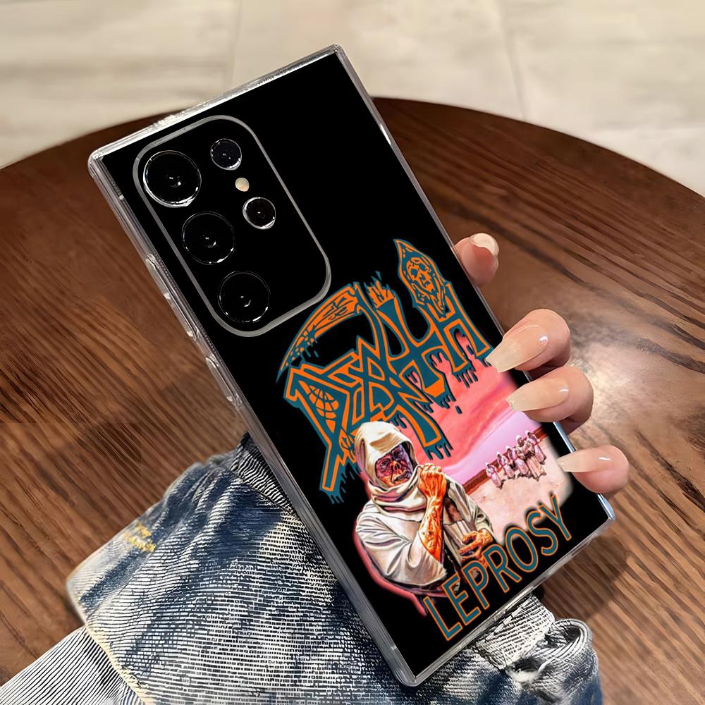 

D-Deaths Mental Rock Band Anime Phone Case For Samsung S26 S25 S24 Ultra S23 Fe S22 S20 S21 Plus Plus 5G Fe Transparent Cover Galaxy S24 Ultra