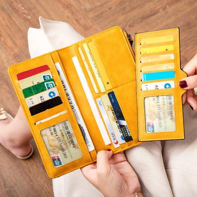 Long Wallet Women's New Model, Retro Simple Folding Card Wallet, Multi-functional Women's Clutch Bag