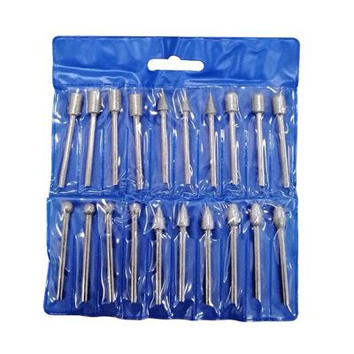 20Pcs Diamond Grinding Heads Mini Bit For Rotary Drill Tool Burrs Grinding Accessories 3Mm Shank Tools Kit Abrasive Tool