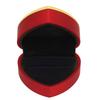 Heart Shaped Ring Box Elegant Stylish Jewelry Display Gift Box with LED Light for Engagement WeddingRed