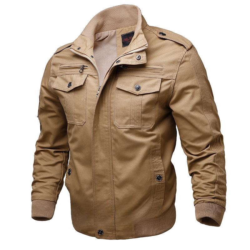 New Autumn Double Inner Bag Tooling Jacket Military Casual Cotton Outdoor Uniform Coat