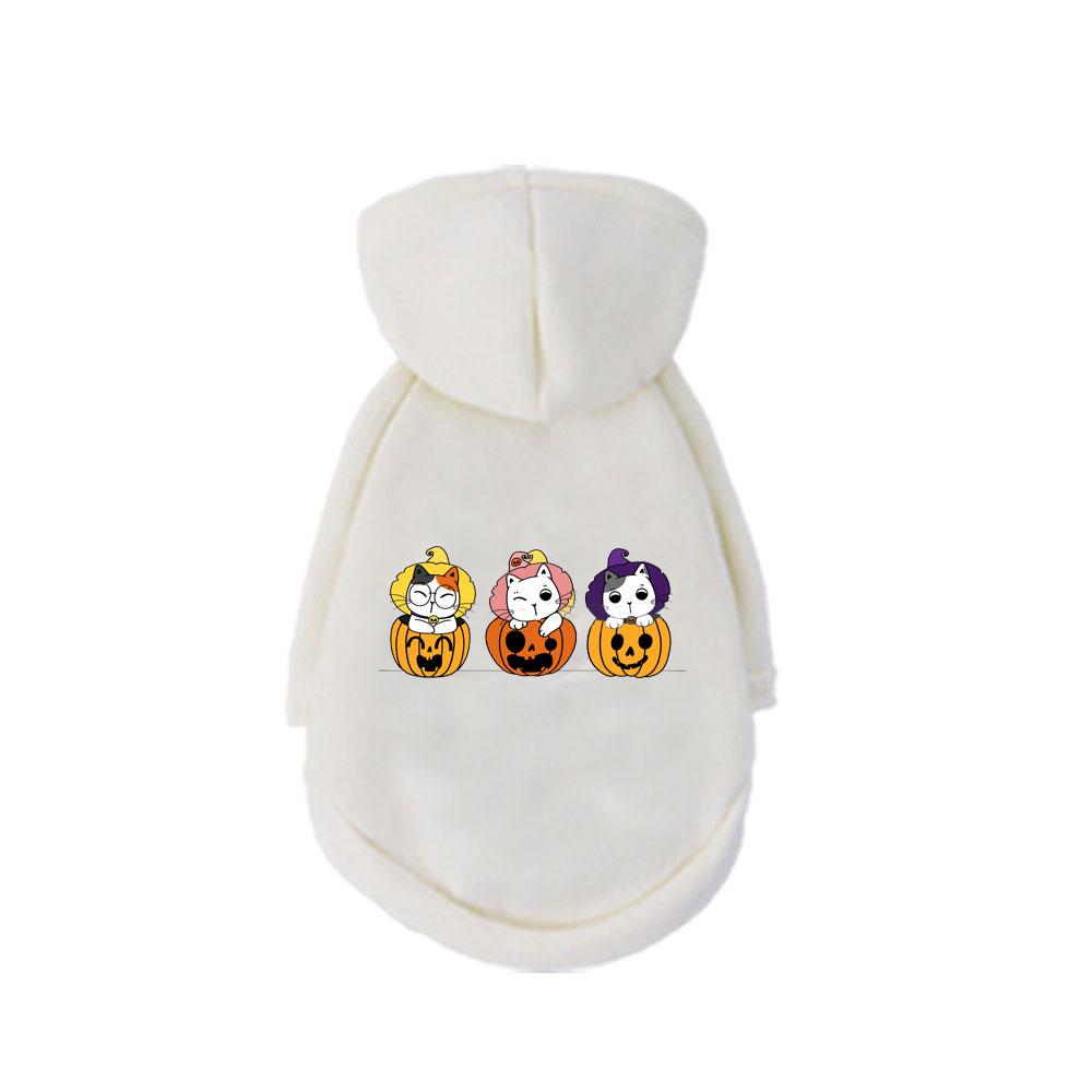 1 Pc Halloween Pet Hooded Sweatshirt Cats & Dogs Easter Outfits Pomeranians Golden Retrievers Halloween Party Accessories.
