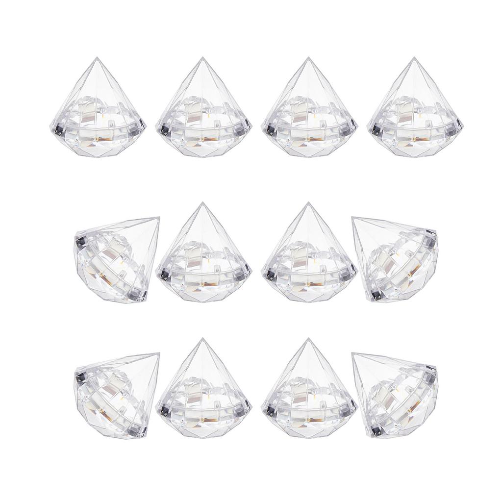 10Pcs Large Diamond Shaped Candy Boxes with Lid Versatile Diamonds Shaped Gift Boxes for Party Sweets and Small Trinkets