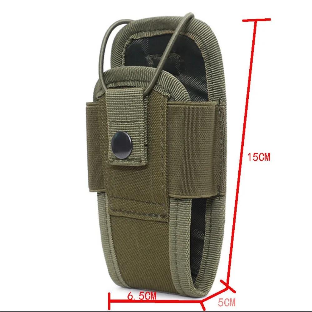 Tactical Molle Radio Walkie Talkie Pouch Waist Bag Holder Pocket Portable Interphone Holster Carry Bag for Hunting Camping