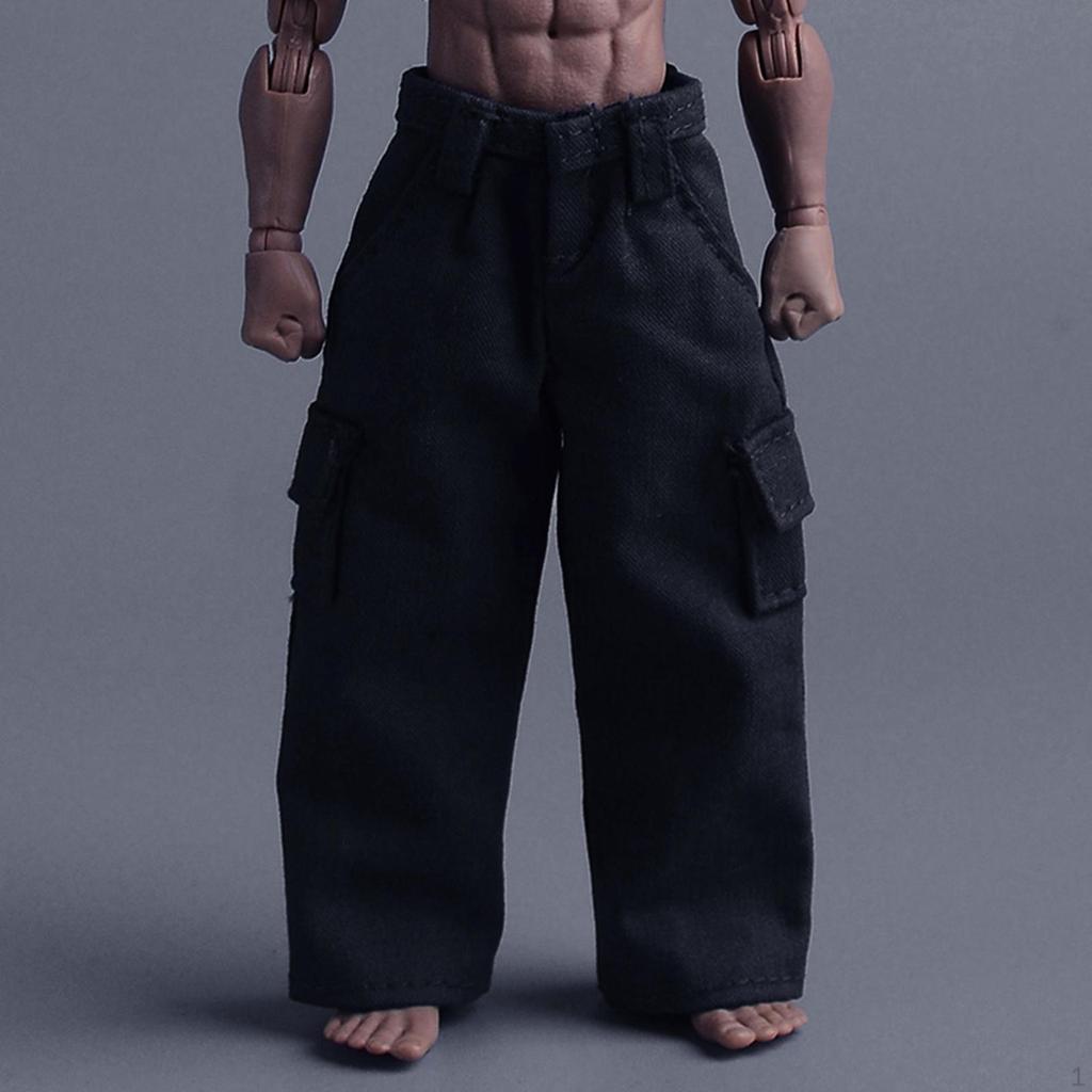1/12 Action Figure Clothes Doll Costume Pants Mini Fashion Miniature Clothing Dress up for 6 inch