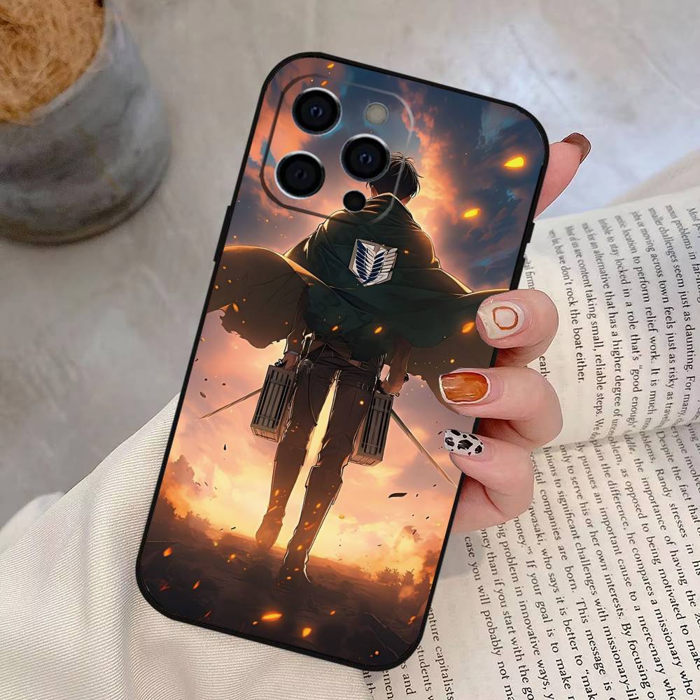 Eren Yeager Levi Ackerman Phone Case Silicone Soft For IPhone 17 16 15 14 13 12 11 X XR Plus Pro Max Plus