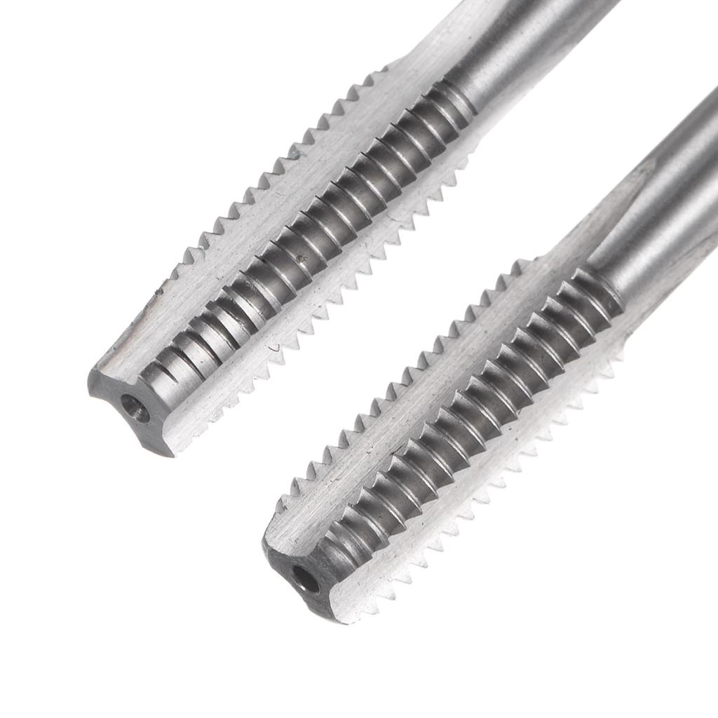 Uxcell Metric Hand Tap Set M8 X Thread High Speed Steel Hand Threading Tapping Tool Kit (2 Pieces), 1.25 Taper/Plug Tap,